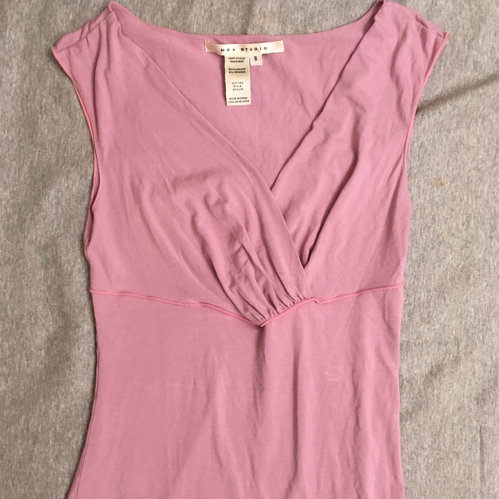 Max Studio Small Lavender Wrap Shirt (tank)
